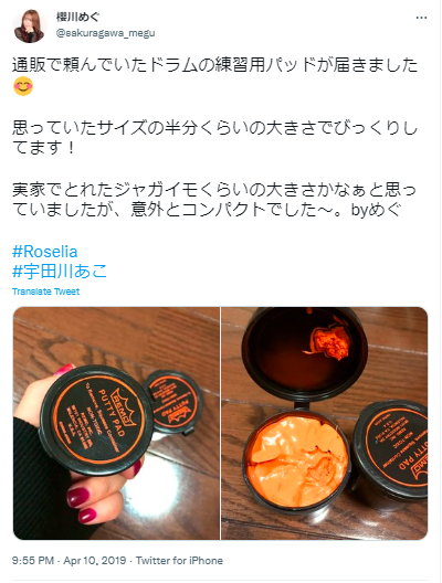 櫻川めぐ　練習用パッド