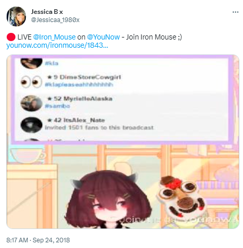 ironmouse younow