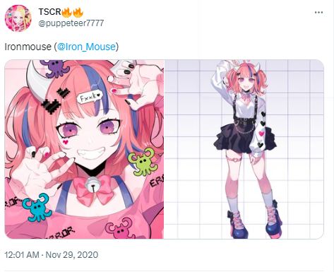ironmouse 絵師
