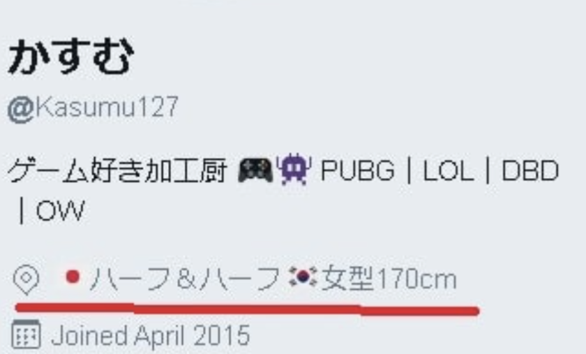 「かすむ」,身長