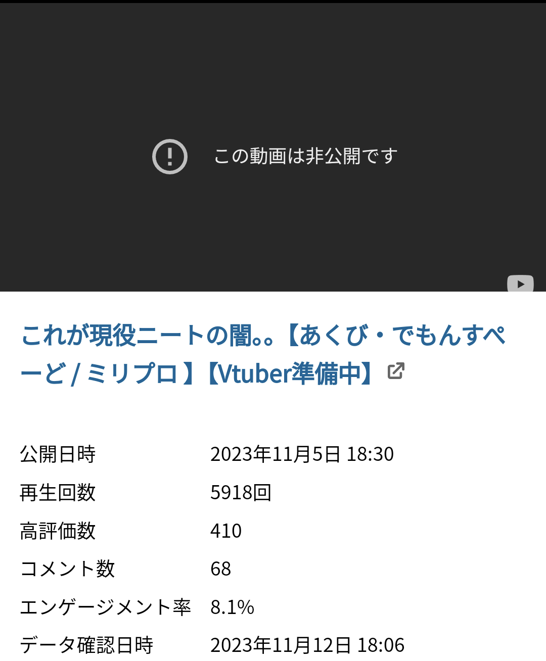 あくび・でもんすぺーど,元ニート