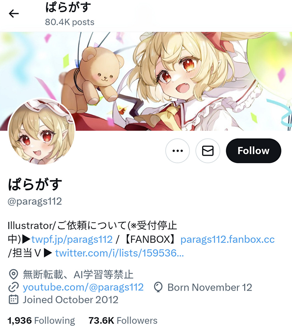 ぱらがす